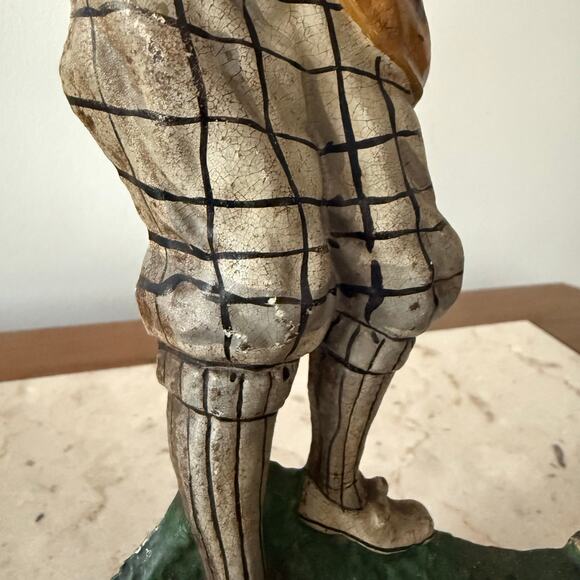 Antique Hubley Cast Iron Golfer Doorstop A Difficult Lie 238 Vintage Academia - Picture 9 of 11